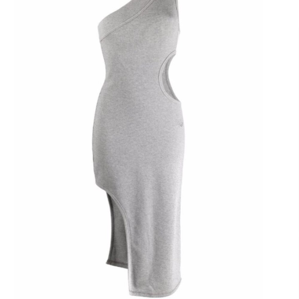 Adidas BLUE VERSION ONE SHOULDER CUT-OUT BODYCON DRESS - Picture 16 of 16